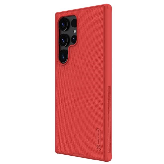 Nillkin - Samsung Galaxy S24 Ultra Hülle - Kunststoff Case - Super Frosted Shield Pro Series - rot