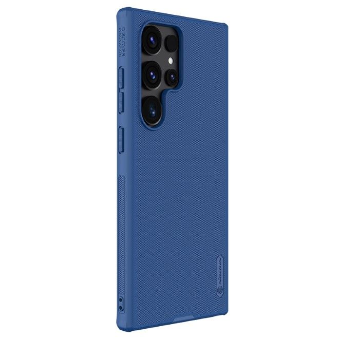 Nillkin - Samsung Galaxy S24 Ultra Hülle - Kunststoff Case - Super Frosted Shield Pro Series - blau