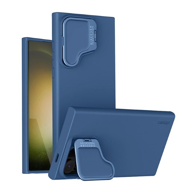 Nillkin - Samsung Galaxy S24 Ultra Hülle - TPU Softcase - Camshield Silky Prop Series - blau