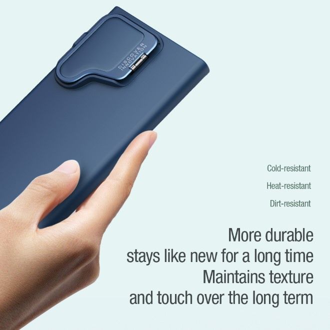 Nillkin - Samsung Galaxy S24 Ultra Hülle - TPU Softcase - Camshield Silky Prop Series - blau