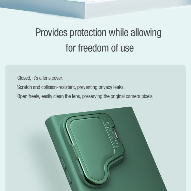 Nillkin - Samsung Galaxy S24 Ultra Hülle - TPU Softcase - Camshield Silky Prop Series - grün