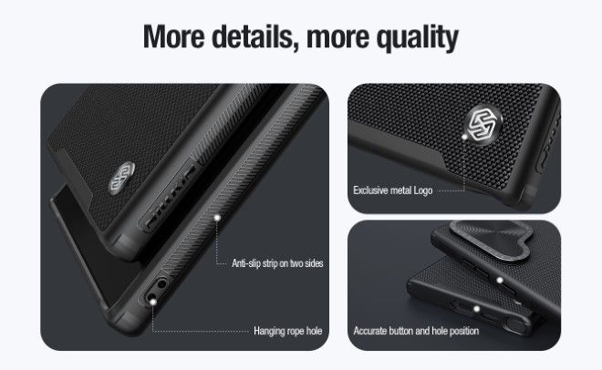 Nillkin - Samsung Galaxy S24 Ultra Hülle - Hardcase - Textured Prop Series - schwarz