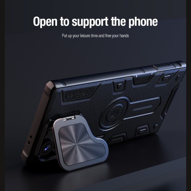 Nillkin - Samsung Galaxy S24 Ultra Hülle - Robustes Hardcase - CamShield Armor Prop Series - schwarz