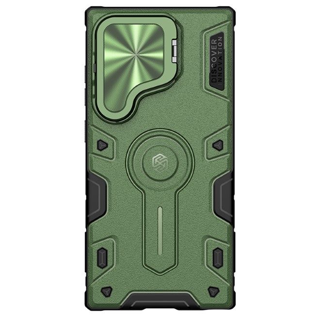 Nillkin - Samsung Galaxy S24 Ultra Hülle - Robustes Hardcase - CamShield Armor Prop Series - grün