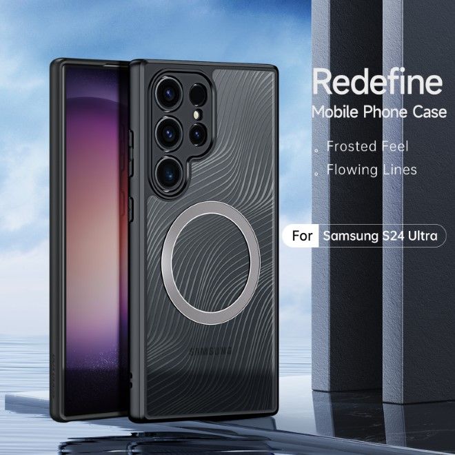 Dux Ducis - Samsung Galaxy S24 Ultra Hülle - Hardcase - MagSafe - Aimo Mag Series - schwarz