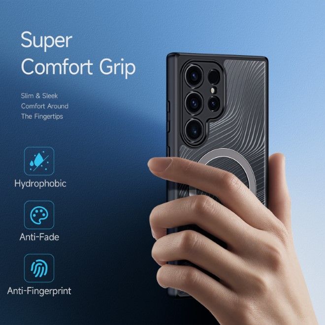 Dux Ducis - Samsung Galaxy S24 Ultra Hülle - Hardcase - MagSafe - Aimo Mag Series - schwarz