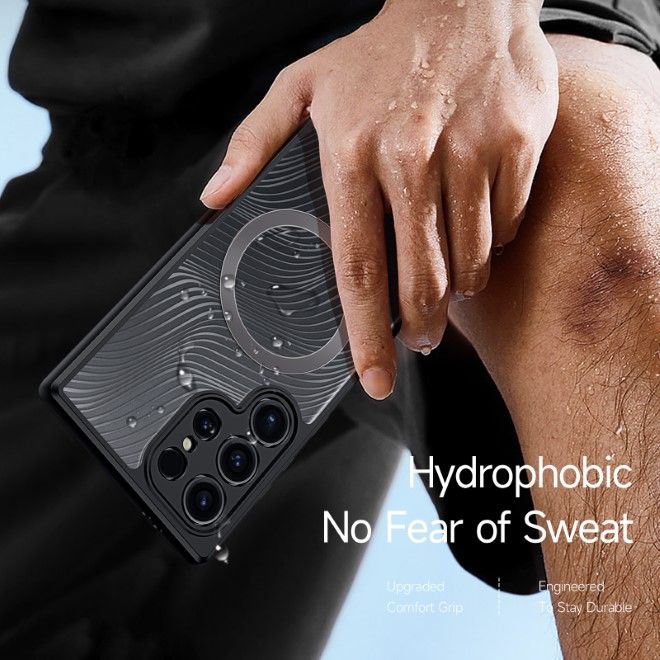 Dux Ducis - Samsung Galaxy S24 Ultra Hülle - Hardcase - MagSafe - Aimo Mag Series - schwarz