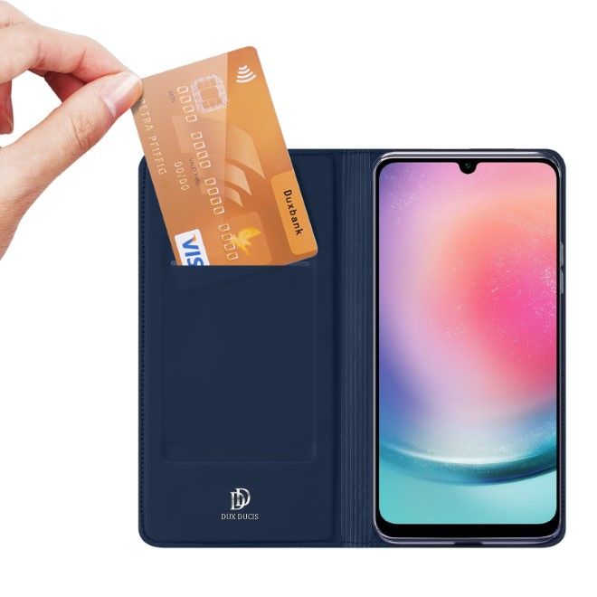 Dux Ducis - Samsung Galaxy A25 5G Hülle - Handy Bookcover - Skin Pro Series - blau