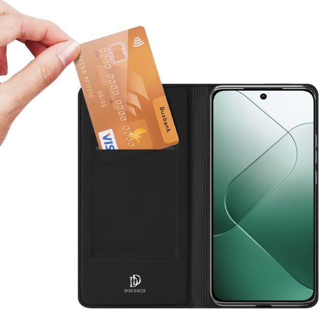 Dux Ducis - Xiaomi 14 Hülle - Handy Bookcover - Skin Pro Series - schwarz