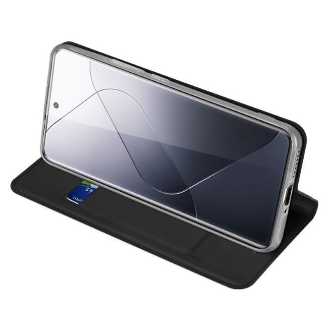 Dux Ducis - Xiaomi 14 Pro Hülle - Handy Bookcover - Skin Pro Series - schwarz