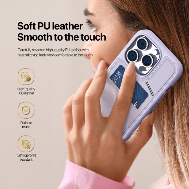 Dux Ducis - iPhone 14 Pro Max Hülle - PC und TPU Hardcase - Rafi II Mag Series - purpur