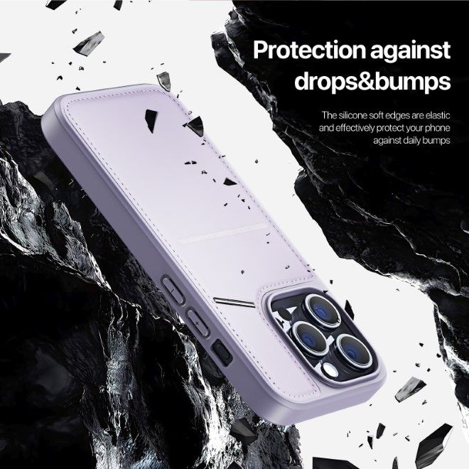 Dux Ducis - iPhone 14 Pro Max Hülle - PC und TPU Hardcase - Rafi II Mag Series - purpur