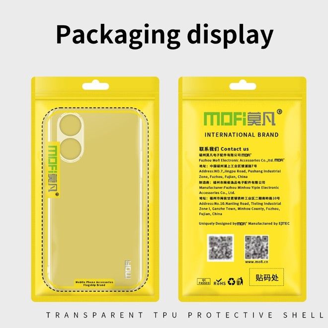 Mofi - Oppo A58 4G Hülle - Softcase TPU Series - transparent