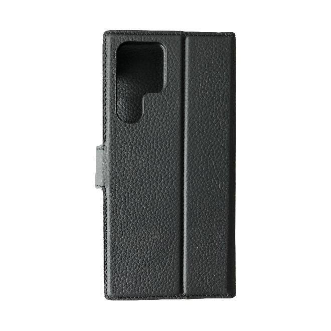 Mike Galeli - Samsung Galaxy S24 Ultra Hülle - Echtleder Bookcover - Joss - schwarz