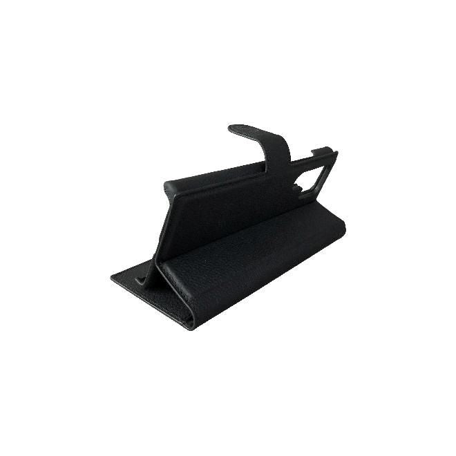 Mike Galeli - Samsung Galaxy S24 Ultra Hülle - Echtleder Bookcover - Joss - schwarz