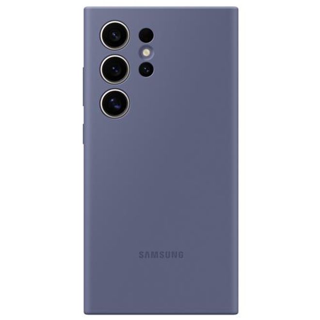 Samsung - Original Galaxy S24 Ultra Hülle - Silikon Backcover - violett
