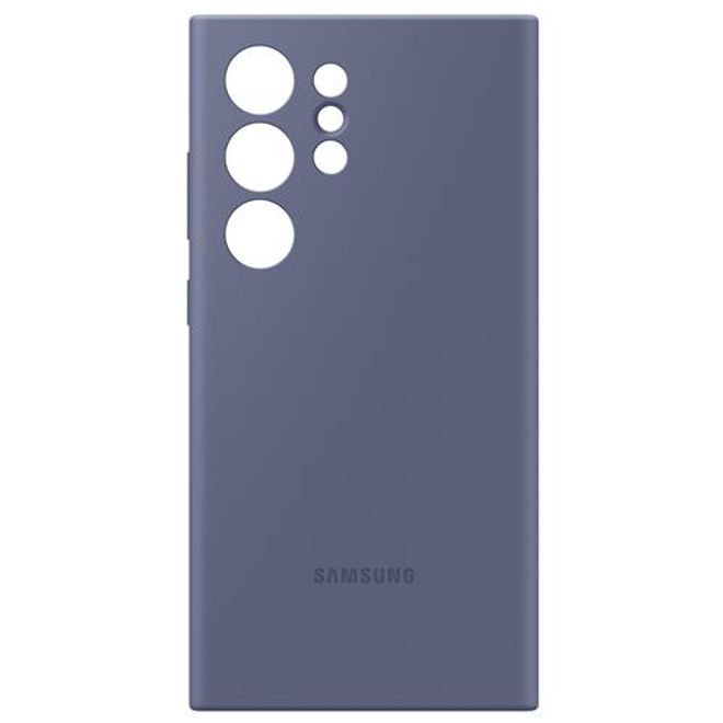 Samsung - Original Galaxy S24 Ultra Hülle - Silikon Backcover - violett