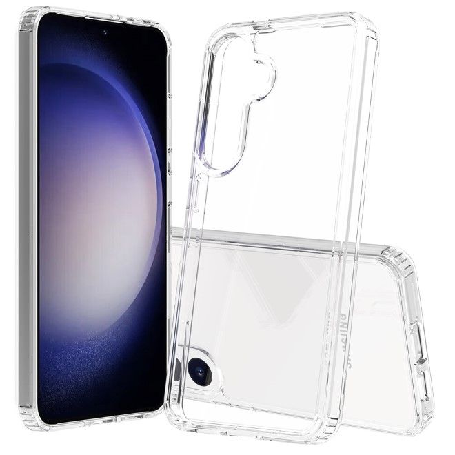 Samsung Galaxy S24 Hülle (PC / TPU Case) - Polycarbonat Rückseite + TPU Ränder - transparent