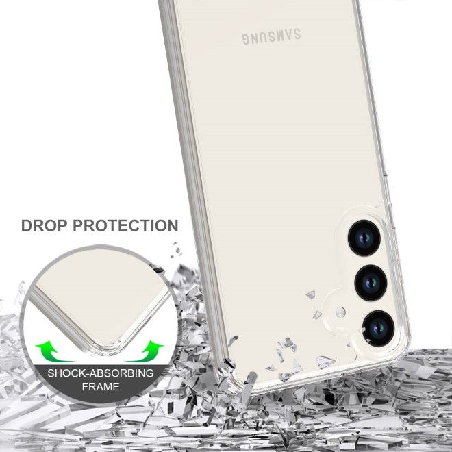 Samsung Galaxy S24+ Hülle (PC / TPU Case) - Polycarbonat Rückseite + TPU Ränder - transparent