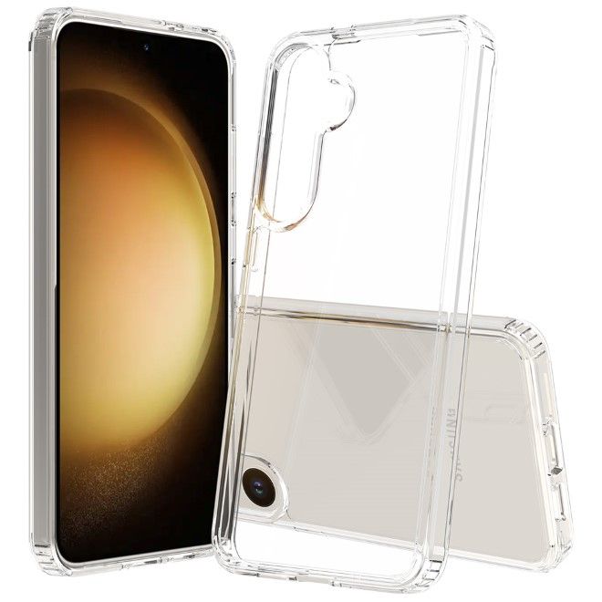 Samsung Galaxy S24+ Hülle (PC / TPU Case) - Polycarbonat Rückseite + TPU Ränder - transparent