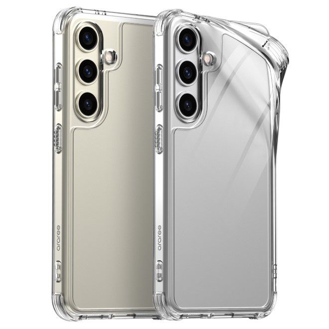 Araree - Samsung Galaxy S24 Hülle - Case aus TPU Plastik - Anti-Slip Grip - Flexield Series - Made in Korea - transparent