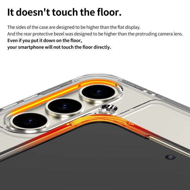 Araree - Samsung Galaxy S24+ Hülle - Case aus TPU Plastik - Anti-Slip Grip - Flexield Series - Made in Korea - transparent