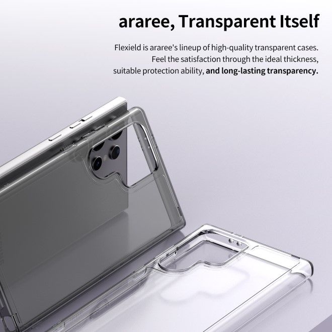 Araree - Samsung Galaxy S24+ Hülle - Case aus TPU Plastik - Anti-Slip Grip - Flexield Series - Made in Korea - transparent