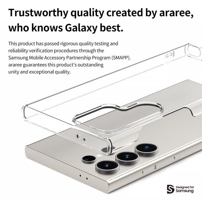 Araree - Samsung Galaxy S24 Ultra Schutzhülle Hardcase - Nukin Series - Made in Korea - transparent