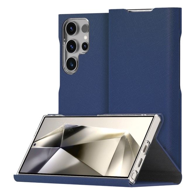 Araree - Samsung Galaxy S24 Ultra Hülle - Case mit Stand Funktion - Bonnet Diary Series - Made in Korea - blau