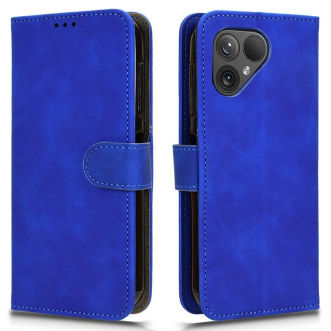 Fairphone 5 Handy Hülle - Classic II Leder Bookcover Series - blau