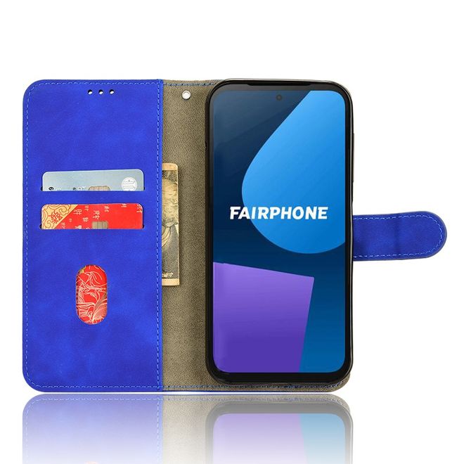 Fairphone 5 Handy Hülle - Classic II Leder Bookcover Series - blau