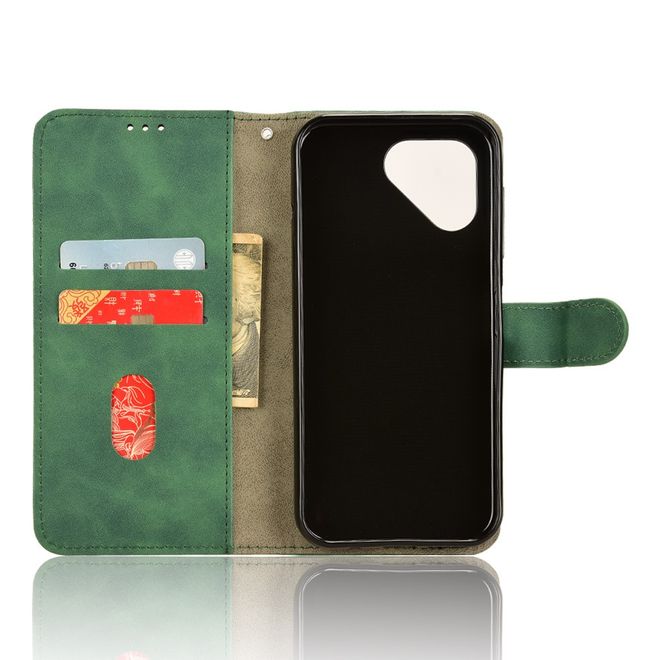 Fairphone 5 Handy Hülle - Classic II Leder Bookcover Series - grün