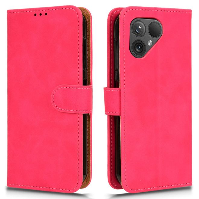 Fairphone 5 Handy Hülle - Classic II Leder Bookcover Series - pink