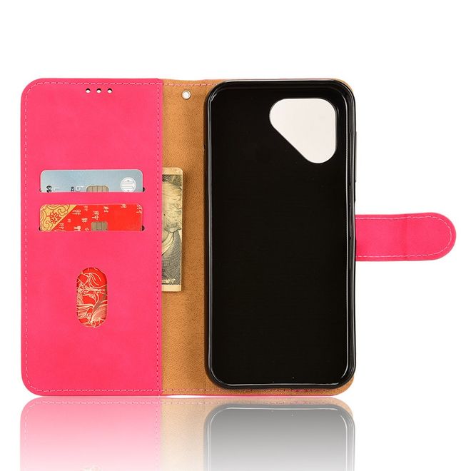 Fairphone 5 Handy Hülle - Classic II Leder Bookcover Series - pink