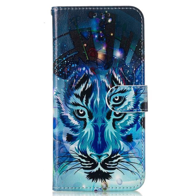 Samsung Galaxy A15 5G / 4G Handy Hülle - Leder Bookcover Image Series - Wolf