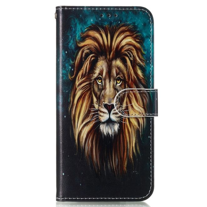 Samsung Galaxy A15 5G / 4G Handy Hülle - Leder Bookcover Image Series - Löwe