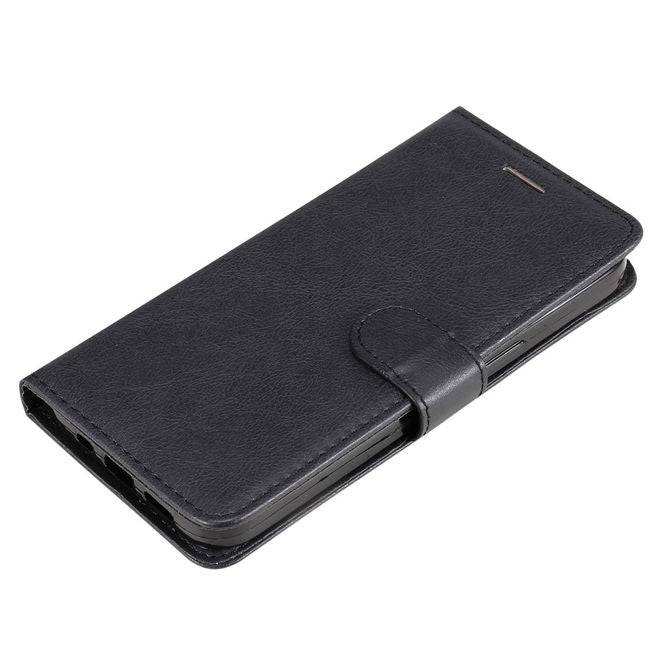 Oppo A58 4G Handy Hülle - Classic II Leder Bookcover Series - schwarz