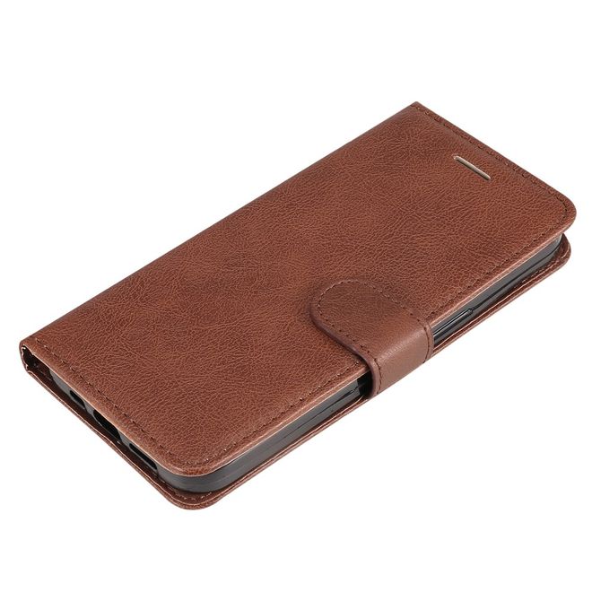 Oppo A58 4G Handy Hülle - Classic II Leder Bookcover Series - braun