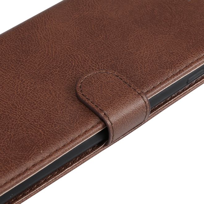 Oppo A58 4G Handy Hülle - Classic II Leder Bookcover Series - braun