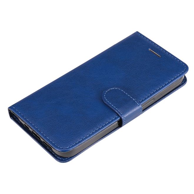 Oppo A58 4G Handy Hülle - Classic II Leder Bookcover Series - blau