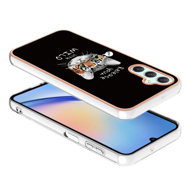 Samsung Galaxy A25 5G Handyhülle - Softcase IMD Image TPU Series - Katze und Tiger