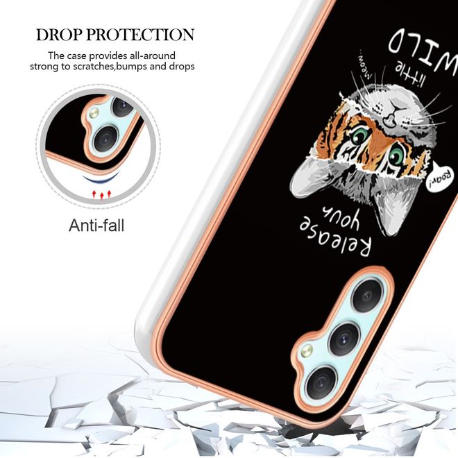 Samsung Galaxy A25 5G Handyhülle - Softcase IMD Image TPU Series - Katze und Tiger