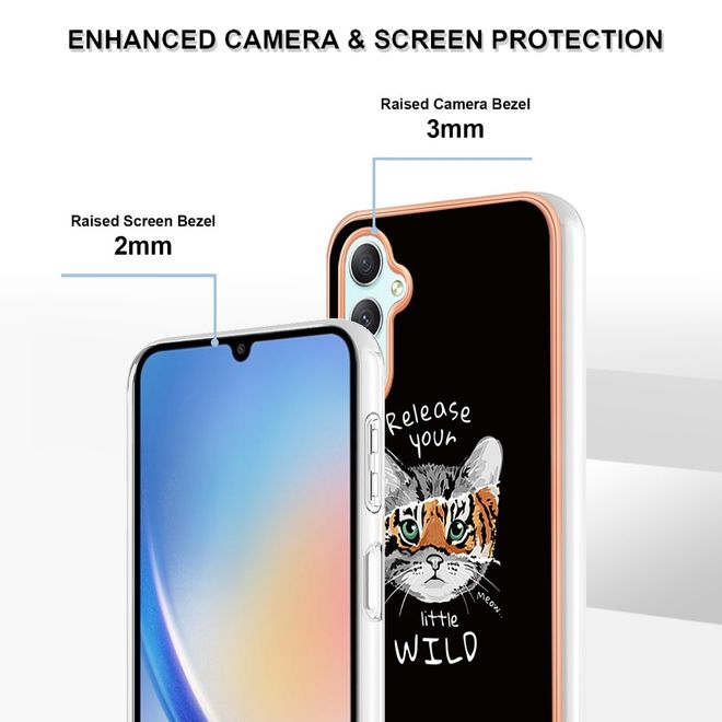 Samsung Galaxy A25 5G Handyhülle - Softcase IMD Image TPU Series - Katze und Tiger