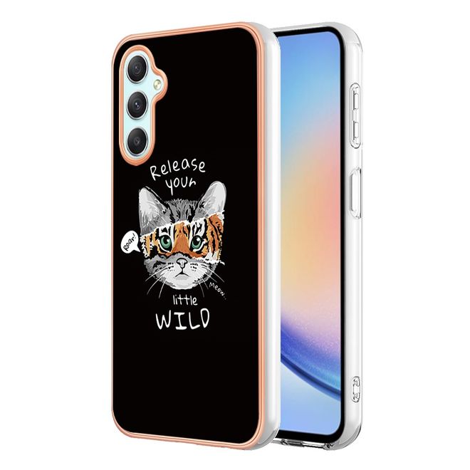 Samsung Galaxy A25 5G Handyhülle - Softcase IMD Image TPU Series - Katze und Tiger