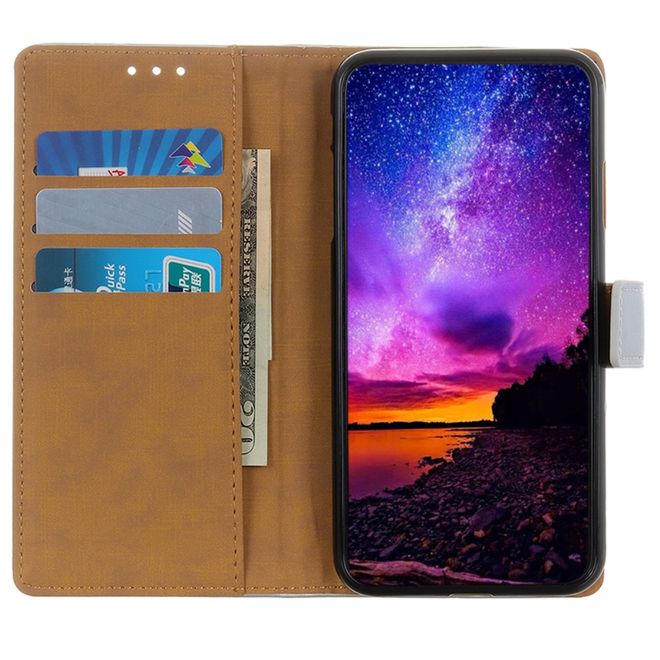 Samsung Galaxy A25 5G Handy Hülle - Classic II Leder Bookcover Series - silber