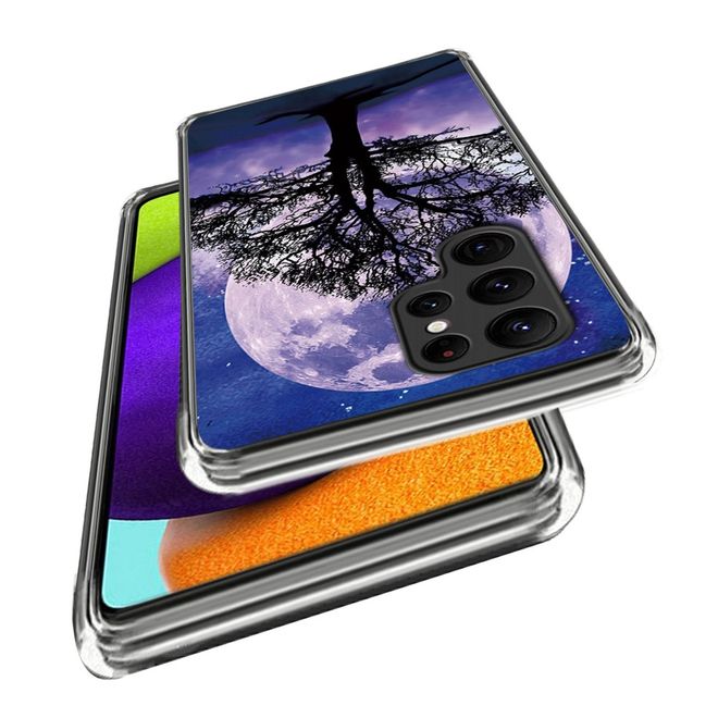 Samsung Galaxy S24 Ultra Handyhülle - Softcase Image TPU Series - Baum und Mond