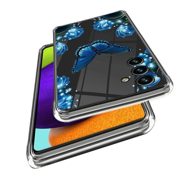 Samsung Galaxy A35 5G Handyhülle - Softcase Image TPU Series - Schmetterling und Blumen