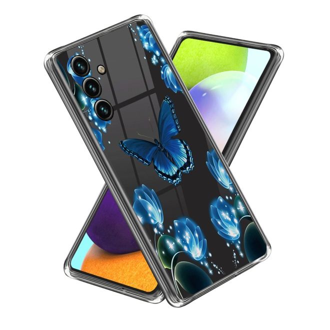 Samsung Galaxy A35 5G Handyhülle - Softcase Image TPU Series - Schmetterling und Blumen