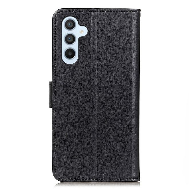 Samsung Galaxy A35 5G Handy Hülle - Classic II Leder Bookcover Series - schwarz