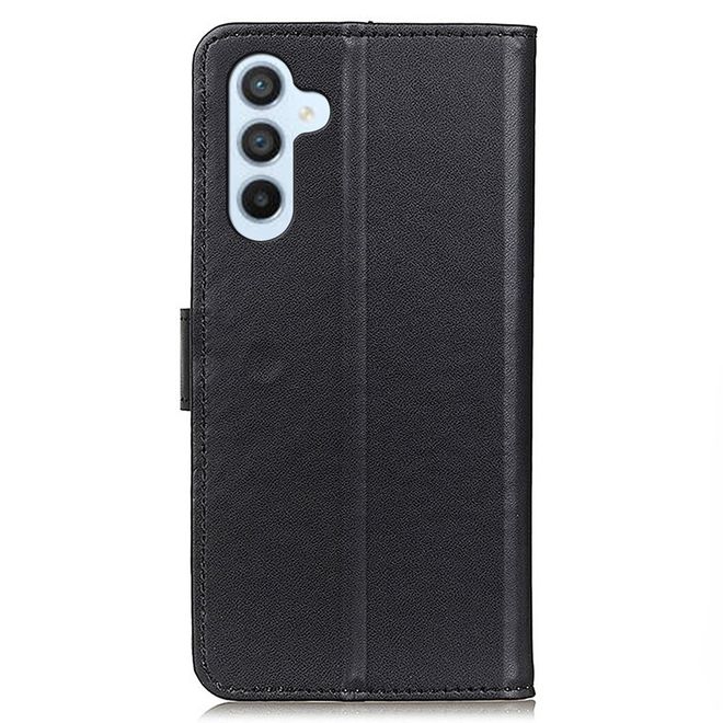 Samsung Galaxy A55 5G Handy Hülle - Classic II Leder Bookcover Series - schwarz